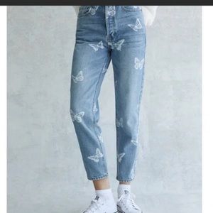 Pacsun butterfly jeans